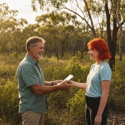Authentic interaction between diverse people in a natural setting